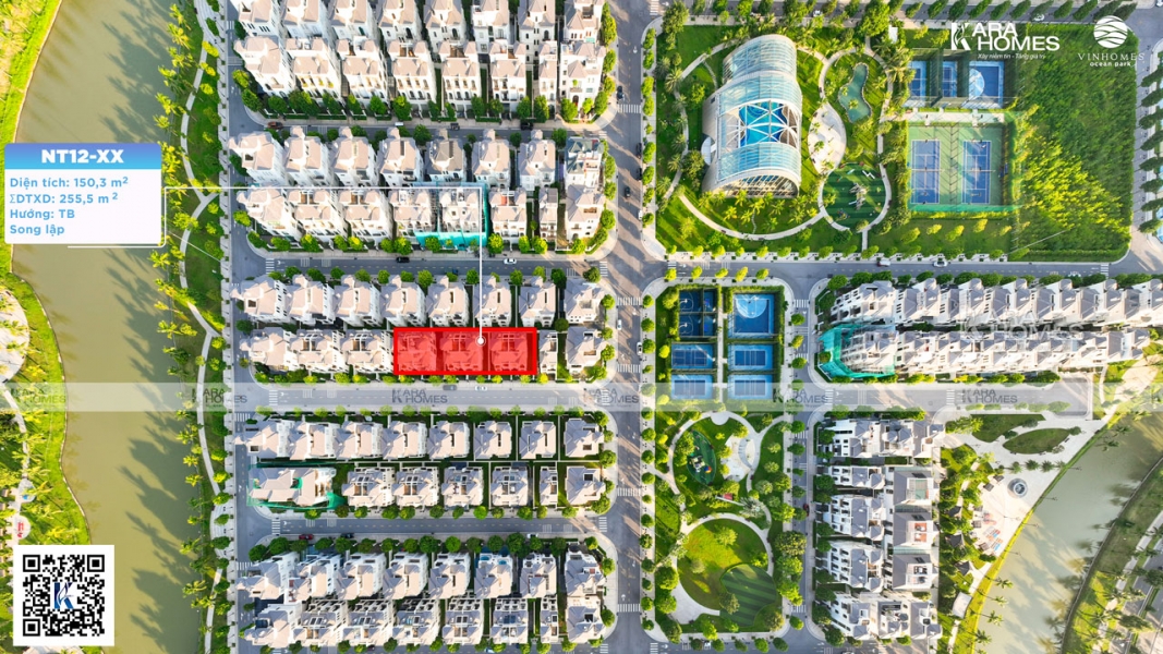 Biệt thự song lập Vin Ocean Park phân khu Ngọc Trai NT12-XX - Giá tốt 1
